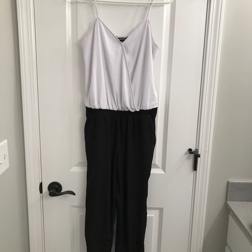 Black and white jumpsuit